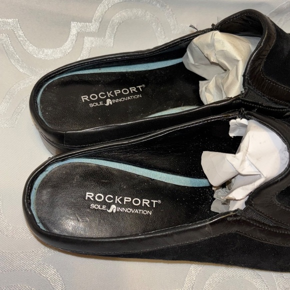 Rockport Sole Innovation side 6.5 black slides new no box or tags - Picture 4 of 8